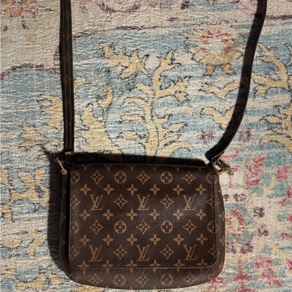 Louis Vuitton Dark Brown Monogram Crossbody Bag